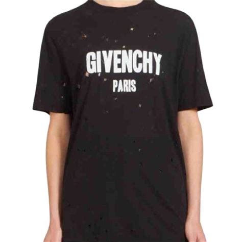 givenchy t shirt men free shipping|givenchy top with holes.